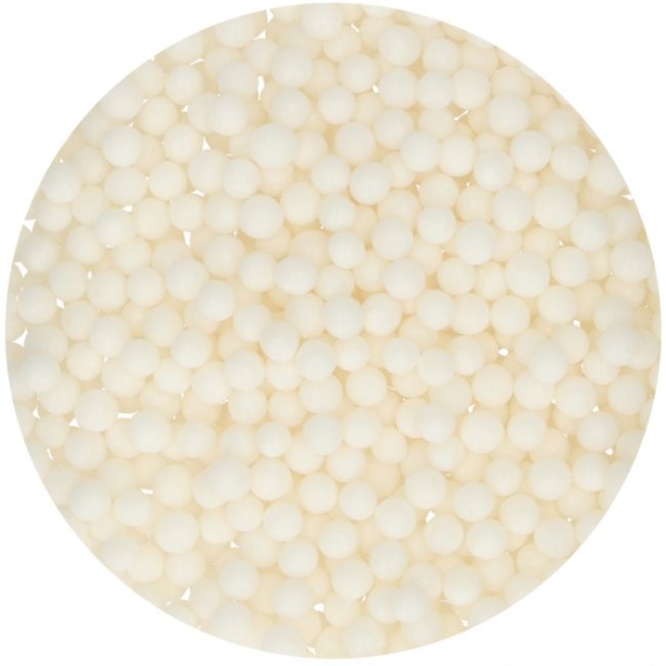 Zucker Perlen Soft Medium - Weiss